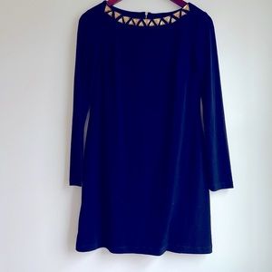 Vince Camuto - Blue Long Sleeve Mid Length Dress - Size 4 - Retail $99
